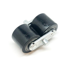 AC25 D80x70mm Black PU Tandem Load Roller Complete Bogie Assembly