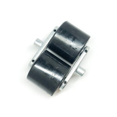 AC25 D80x70mm Black PU Tandem Load Roller Complete Bogie Assembly