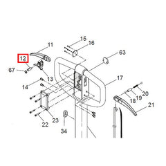 BT Rolatruc LHM230P Release Trigger Axle BT211059