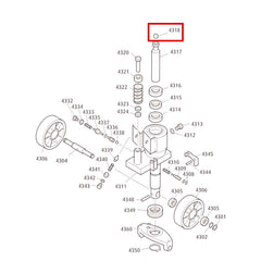 Chadwick/Linde M20 Series 4 Steel Ball 4318