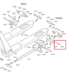 Chadwick/Linde M20 Series 4 Tandem Load Roller Axle 4239