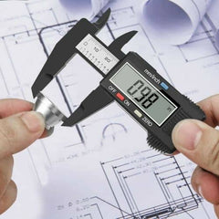 6” LCD Digital Vernier Caliper Micrometer Measure Tool Gauge Ruler 150mm Black