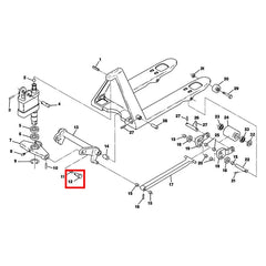 Crown PTH50 (Later frame) Traverse Pin CR45671