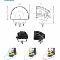 Curtis Multi-Voltage Blue LED Halo Safety Lamp 18438461