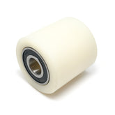 D70x70mm White Nylon Load Roller inc. 20mm bearings