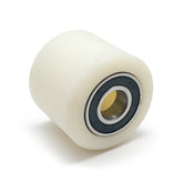D70x60mm White Nylon Load Roller inc. 20mm bearings