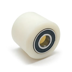 D70x60mm White Nylon Load Roller inc. 20mm bearings