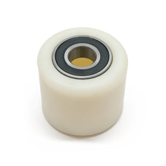D70x60mm White Nylon Load Roller inc. 20mm bearings