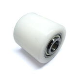 D70x70mm White Nylon Load Roller inc. 20mm bearings