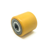 D75x70mm Orange PU & Steel Core Tandem Load Roller