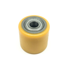 D75x70mm Orange PU & Steel Core Tandem Load Roller