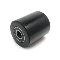 D80x90mm Black PU & Steel Core Single Load Roller inc. 20mm bearings