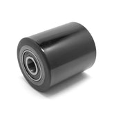 D80x93mm Black PU & Steel Core Single Load Roller including 20mm bearings