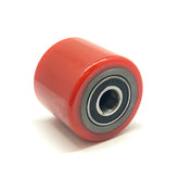 D80x70mm Red PU & Steel Core Tandem Load Roller
