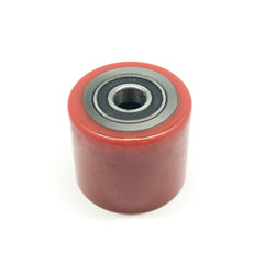 D80x70mm Red PU & Steel Core Tandem Load Roller