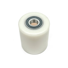 D80x93mm White Nylon Load Roller inc. 20mm bearings