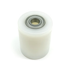 D82x100mm White Nylon Load Roller including 20mm bearings