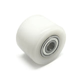 D82x60mm White Nylon Load Roller inc. 20mm bearings