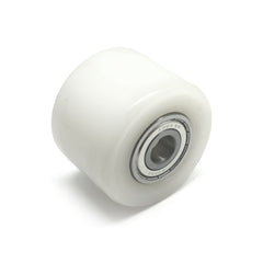D82x60mm White Nylon Load Roller inc. 20mm bearings