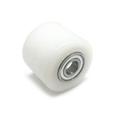 D82x70mm White Nylon Load Roller inc. 20mm bearings