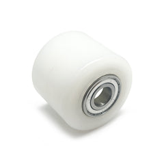 D82x70mm White Nylon Load Roller inc. 20mm bearings