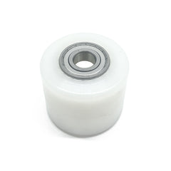 D82x70mm White Nylon Load Roller inc. 20mm bearings