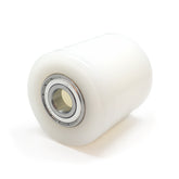 D82x90mm White Nylon Load Roller inc. 20mm bearings