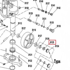 DF25 Pallet Truck Steer Wheel Nut D125