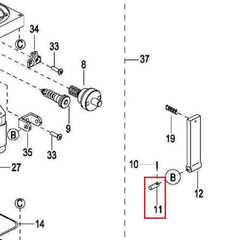 EP Equipment EPL1531 B-Shaft Axle 0000-001257-00