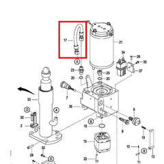 EPT12-EZ Hydraulic Oil Pipe 1113-431000-10