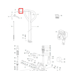 Jungheinrich AM 2000 Handle Clip/Blade Spring 038597000
