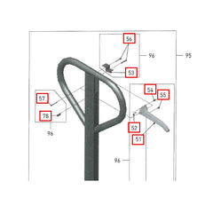 Loadsurfer/Warrior XTN Pallet Truck Lowering Lever Kit XTN2789