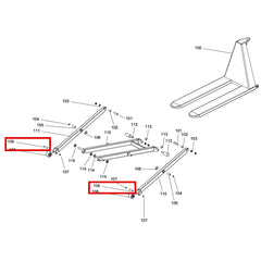 Pramac HX10M High Lifter Roller Pin S0041215025