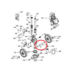 Pramac Steer Wheel Axle S0004015015
