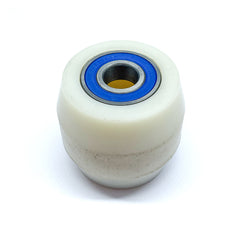 D80x70mm White Nylon Load Roller (Conical Profile)