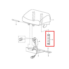 EP Equipment Button Reverser Spring 1120-343003-00