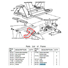 Hu-Lift Stainless Steel H-Link Axle (SF 121)